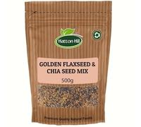 Organic Golden Flaxseed & Chia Seed Mix 500g by Hatton Hill Organic | Versatile, Nutty Superfood Blend
