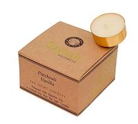 Organic Goodness 12 x t-lite scented candles, Patchouli Vanilla fragrance, Fair Trade, Eco-friendly packaging