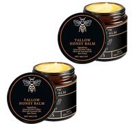 Organic Grass Fed Beef Tallow Balm With Raw Honey, Moisturising Cream For Soft, Grass-Fed Beef Tallow for Skin Care, Natural Moisturizer for Soft, Smooth, Radiant Skin, Glowing, Nourished Skin (2)