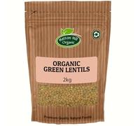 Organic Green Lentils 2kg by Hatton Hill Organic | Whole, Dried, Rich Flavor, Perfect for Soups, Stews