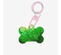 Organic Green Printing Fashion Dog Tags Acrylic Keychain Dog Bone Shape Double Sided Pattern Tags for Dogs and Cats