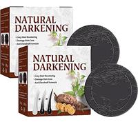 Organic Grey Reverse Shampoo Bar,Hair Darkening Shampoo Bar,He Shou Wu Shampoo Soap,Essence Hair Darkening Shampoo Soap for Moisturize and Repair Hair Damages (2pcs)