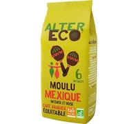 Organic Ground Coffee 100% Arabica from Mexico - 260g | Alter Eco, Fair and Sustainable - Pack of 3 - Sold in a Set
