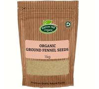 Organic Ground Fennel Seed 1kg by Hatton Hill Organic | Powder, Aromatic & Versatile Spice for Cooking and Baking