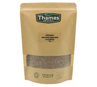 Organic Ground Flaxseed | Linseed-Certified Organic 250g, Non-GMO, Vegan, No Additives, No Preservatives, Resealable Bag by Thames Organic Brown 250g