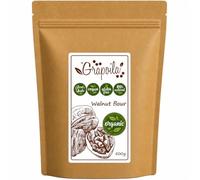 Organic Ground Walnut Flour 500g - Gluten Free Ingredient for Baking - Raw Powder