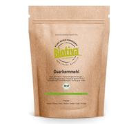 Organic guar Gum 2kg (4x500g) - from guar Beans - 100% Natural - Highest Binding Power - Vegan Binding Agent and Gelatin Substitute - Certified and Bottled in Germany - Biotiva