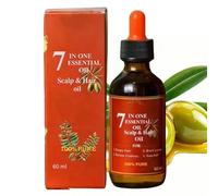 Organic Hair Oil - 60ml Nourishing Strengthening Volumizing, Scalp Lightweight Fast Absorbing Formula for Fuller Thicker Looking Hair and Natural Shine Smoothness Suitable