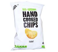 Organic Handcooked Crisps Seasalt 40g - Pack of 15