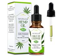 ORGANIC HEMP OIL cold pressed, pure and natural - cold pressed - Care for hair, eyelashes, nails, skin, beard (Chanvre 100ml)