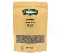 Organic Hemp Seeds - 1kg of Nutritious & Flavorful Seeds - No Additives, No Preservatives - Raw, Vegan, Non-GMO - Great for Snacking, Baking, and Sprinkling - Thames Organic