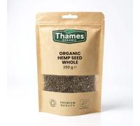 Organic Hemp Seeds - 250g of Nutritious & Flavorful Seeds - No Additives, No Preservatives - Raw, Vegan, Non-GMO - Great for Snacking, Baking, and Sprinkling - Thames Organic
