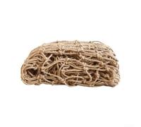 Organic Hemp Trellis Netting 5.9in Mesh 4mm Thick 4-Strand Support | Natural hemp rope with 4 size choices Easy installation for gardens farms Reinforced for tomatoes cucumbers beans peas