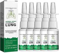 Organic Herbal Lung Cleanse & Repair Nasal Spray, Fast Acting Lung Cleanse & Detox,Relieve Nasal Congestion,Keep You Healthy (5pcs)