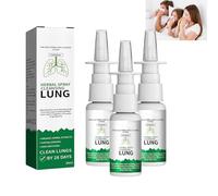 Organic Herbal Lung Cleanse Repair Nasal Spray, Lung Cleaning Spray, Nasal Cleaning Care Cleanser (3Pcs)
