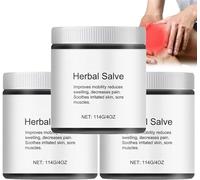 Organic Herbal Salve, Natural Organic Joint Cream, Knee Pain Relief Soothing Cream, Improves Mobility Reduces Swelling, for Adults, Elder (3Pcs)