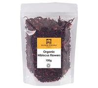 Organic Hibiscus Flowers Whole Petals 100g by Manor Springs Organic
