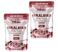 Organic Himalayan Pink Salt Coarse 1Kg X 2 - 2Kg - 100% Pure & Natural Mineral Salt