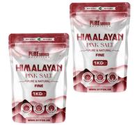 PSN Himalayan Pink Salt 1kg - Fine | 100% Pure & Natural | Food Grade Mineral Salt | Ideal for Cooking, Spa, Bath Soak, Health, Agriculture & Industrial Use (Pack of 2)