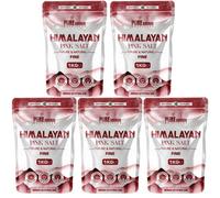 Organic Himalayan Pink Salt Fine 1Kg X 5 - 5Kg - 100% Pure & Natural Mineral Salt