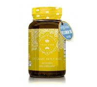 Organic Holy Basil Supplement | Tulsi Tea Alternative for Daily Use | Certified Organic Holy Basil Extract 15:1 | 2.5% Ursolic Acid | Natural Vitamin B6 Source | 60 Vegan Tulsi Capsules