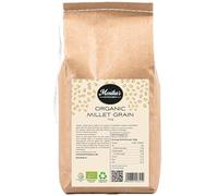 Organic Hulled Millet Grain 1kg - GMO & Gluten Free - Vegan