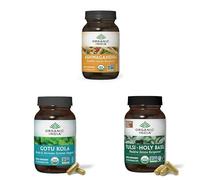 Organic India Mind-Body Balance Bundle - Ashwagandha, Brahmi & Tulsi - Ayurvedic Support for Focus, Calm & Clarity - Herbal Supplements for Women & Men - 3 x 90 Capsules