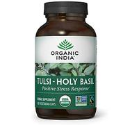 Organic India Tulsi Formula - Organic Rama Tulsi & Krishna Tulsi (Holy Basil) - Supports Stress Balance, Immunity & Wellbeing - Supplements for Women & Men - Vegan & Additive Free - 90 Capsules