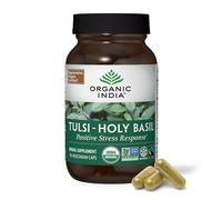 Organic India Tulsi Holy Basil Ayurvedic Herbal Supplement, 90 Capsules