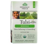 Organic India Tulsi Tea - Organic - Moringa - 18 Tea Bags - 1 Case