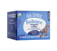 Organic Instant Adaptogen Coffee by Four Sigmatic Medium Roast Instant Coffee with Ashwagandha, Chaga, Eleuthero & Tulsi Immune Support & Stress