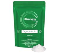 Organic Inulin Powder | 250g | Prebiotic Fibre Supplement | Soluble Fibre Powder for Gut Health & Digestion | by Clearwave Health