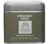 Organic Islands Herbs Greek Sage Single Cube Tin, 25 g (Pack of 2)
