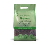 Organic Juice Infused Cranberries 125g
