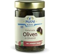 MANI Bläuel Kalamata Oliven in Olivenöl Bio GR-BIO-03 280g (vegan)