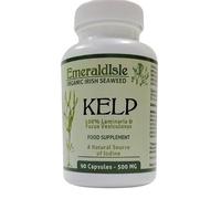 Organic Kelp Seaweed Capsules 500mg | 90 | Certified Organic Irish Seaweed | Certified Organic Kelp Seaweed, hand harvested from the North Atlantic coast of Ireland. 100% pure seaweed, nothing added.
