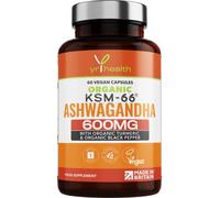 Organic KSM-66 Ashwagandha 600mg with Turmeric & Black Pepper