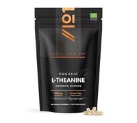 Organic L-Theanine 200mg from Green Tea Extract - 60 Vegan Capsules (2 Months Supply) - High Strength Theanine Amino Acid Supplement - by Alpha01
