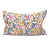 Organic Lavender Pillow 30 x 20 cm Organic Cover "Flower Power" + Organic Inlett Natural/Scented Pillow Herb Cushion