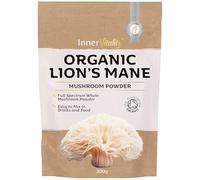 Organic Lions Mane Mushroom Powder 200g - High Strength Full Spectrum Fruiting Body Mushroom Supplement to Support Brain & Mental Performance by Inner Vitality (Large)