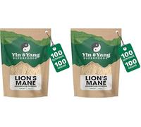Organic Lion's Mane Mushroom Powder | 3 Month Supply | High-Strength Full-Spectrum Extract for Cognitive Function, Focus, and Immune Support | 100% Pure Hericium Erinaceus (Pack of 2)