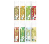 Organic Lip Balm - Variety 8 Pack by Sierra Bees - Cocoa Butter, Honey, Mint Burst, Pomegranate, Shea Butter & Argan Oil, Tamanu & Tea Tree, Unflavoured and Vanilla