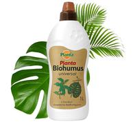 Organic Liquid Fertilizer Biohumus for Green Plants 1L - Makes up to 10L Plant Feed - Natural Soil Improver for Indoor & Outdoor Green Foliage Plants - Eco-Friendly Growth Booster