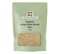 Organic Long Grain Brown Rice 1kg by Manor Springs Organic