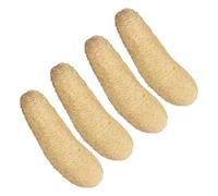 Organic Loofah Spongiform 4 Pack Natural Bath Scourer for Skin Peeling Green Dish Cleansing Spongiform 12Inch Length Organic Luffa Bath Scourer