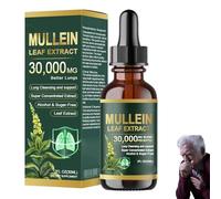 Organic Lung Cleansing Mullein Leaf Extract Drops, Mullein Drops for Lungs, Mullein Leaf Extract for Lungs, Respiratory Health Support, Natural Formula, for Men & Women (1Pcs)
