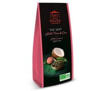 Organic Lychee Coconut Green Tea by Thés de La pagode Natura Green Tea Chun mee with Lychee and Coconut - Bulk Pack 100 g Thé in Bulk Packaging Organic Hot or Ice Chilled