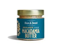 Organic Macadamia Nut Butter by Sun & Seed - 200g - Smooth Nut Butter - Plant Based - High in Fibre - 100% Organic Macadamia Nuts - Palm Oil Free - Vegan Butter