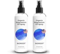 Organic Magnesium Spray - 8oz 2 Pack Fast Absorbent, 100% Pure Magnesium Oil Spray, Promotes Calm Sleep and Relaxation, Magnesium Spray for Feet, Sleep, and Body