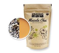 Organic Masala Chai Tea by Mana Organics - Made with Whole Spices: Cinnamon, Cardamom, Cloves, Pepper, Staranise & Ginger blended with Black Tea